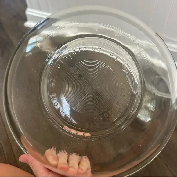 Vintage Pyrex Clear Glass Nesting Mixing Bowls Complete Set - Picture 5 of 9